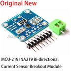 MCU-219 INA219 Bi-directional Current Sensor Breakout Module I2C Zero Drift Power Monitoring Sensor Module