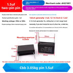 CBB61 Fan Air Conditioner Starting Capacitor 450V 1/1.2/1.5/2/2.5/3/3.5/4/4.5/5/6/7/8/10/12UF Ceiling Fan Hood Motor Capacitor
