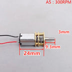 Micro Mini N20 Gear Motor DC 3V -6V 5V 28RPM 60RPM 110RPM 300RPM Slow Speed Full Metal Gearbox Reducer Electric Motor DIY Toy
