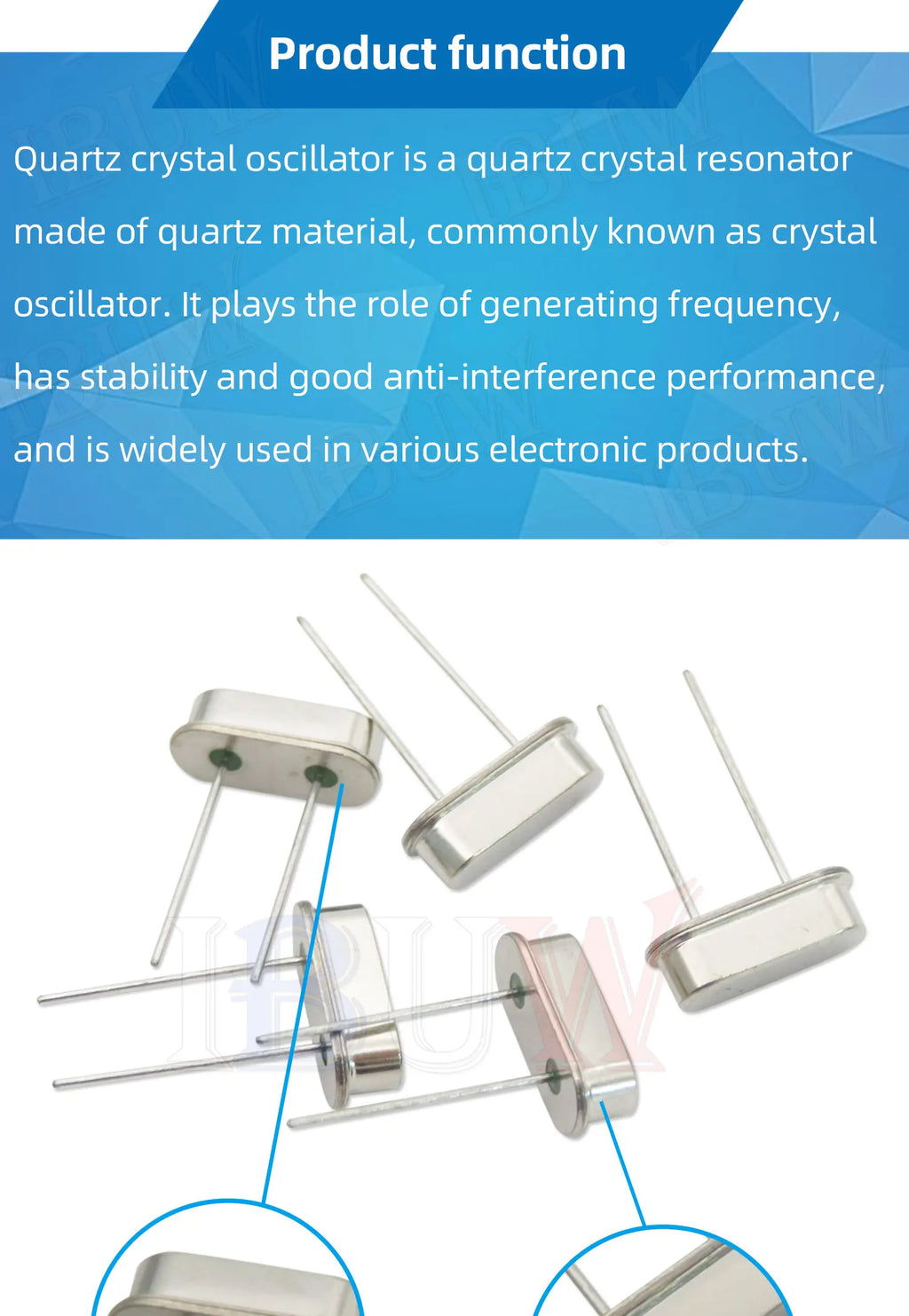10PCS 4Mhz 6Mhz 8Mhz 12Mhz 16Mhz 20Mhz 24Mhz  32.768K 32.768K Quartz Crystal Resonator Passive Oscillator HC49S 8.000MHZ