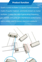 10PCS 4Mhz 6Mhz 8Mhz 12Mhz 16Mhz 20Mhz 24Mhz  32.768K 32.768K Quartz Crystal Resonator Passive Oscillator HC49S 8.000MHZ