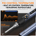 FNIRSI HS-01 Adjustable Temperature Soldering Iron DC 24V 80-420℃ Welding Solder Rework Station PD 65W Portable Repair Tool