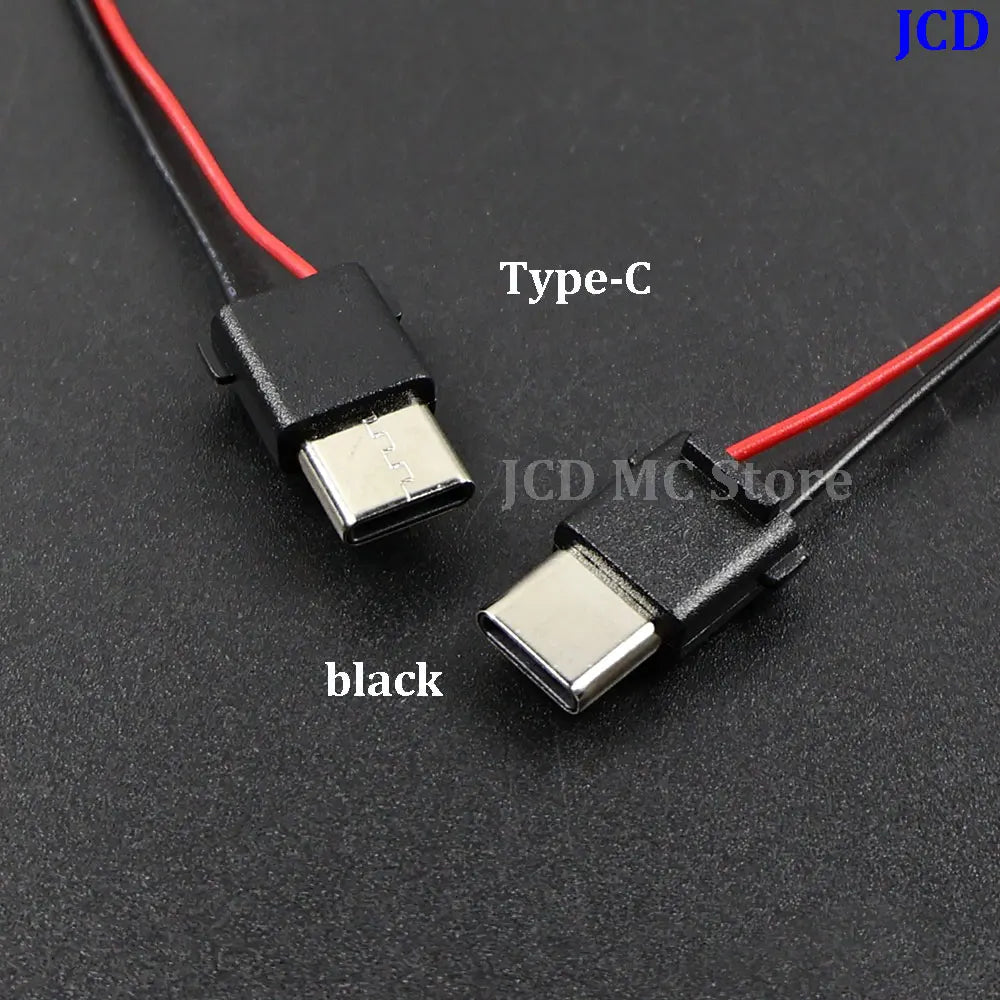Type-C Welding Wire Type Male Waterproof 2-Pin with Wire 5A High Current Plug Waterproof Connector with Resistors Capacitors