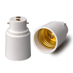 2pcs Universal Bayonet B22 to E27 Screw Lamp Holder LED Halogen CE RoHS Light Bulb Socket Converter Adapter