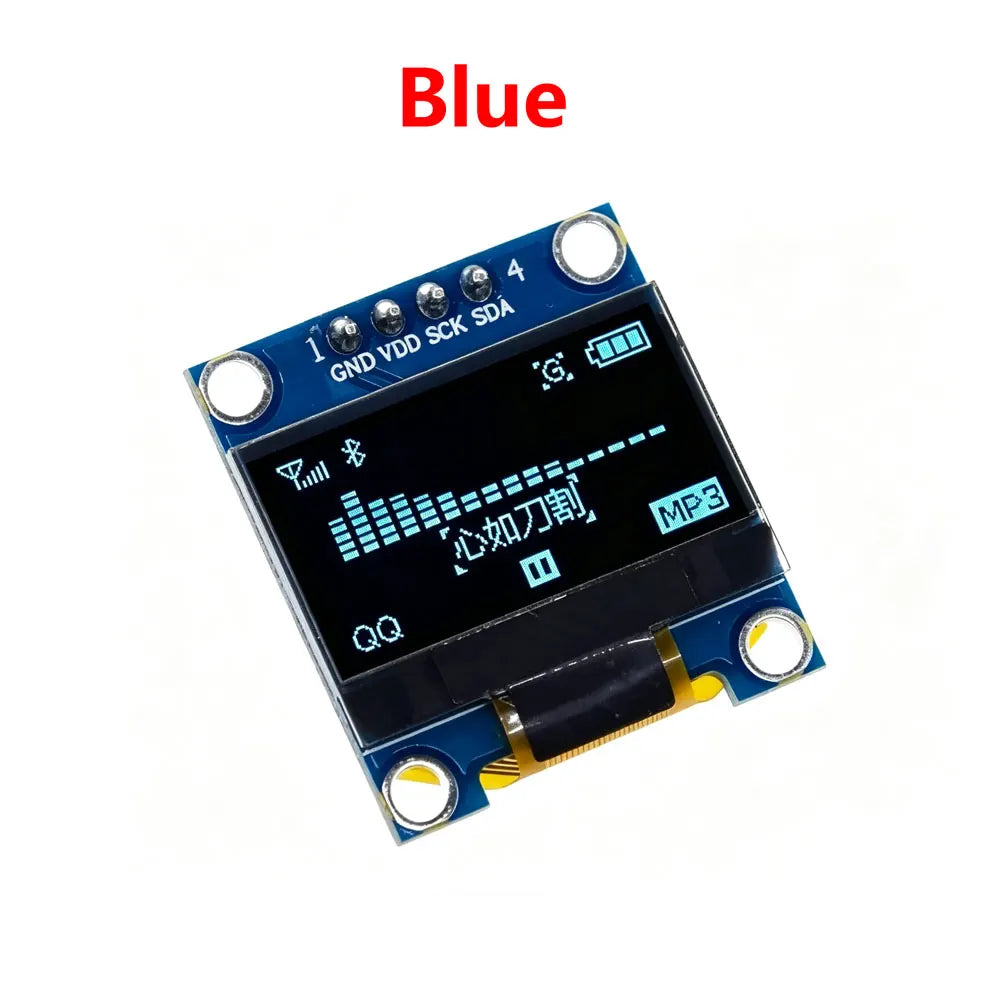 Original 0.96 inch oled IIC Serial Blue White Yellow OLED Display Module 128X64 I2C SSD1306 12864 LCD Screen Board For Arduino