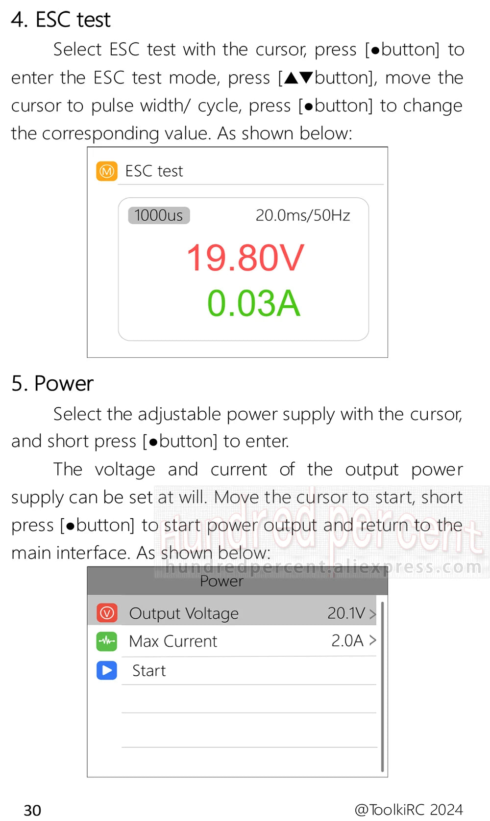 ToolkitRC M6AC Smart Lipo Battery Charger Discharger AC 120W DC300W MAX30A for 1-6S Battery FPV Model Spare Part LiHV LIFE LILON