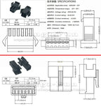 100pcs 2P JST SM 2.54 Plug 2.54mm SM2.54 2 Pin Male Female Housing Connectors Electric Cable Electrical Wire To Wire Connector