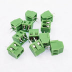 50pcs 3.5mm/0.14" 3.81mm/0.15in Pitch 2P 3P 128-3.5 300V/10A 24-12AWG Spliceable PCB Connector Screw Wire Terminal Block