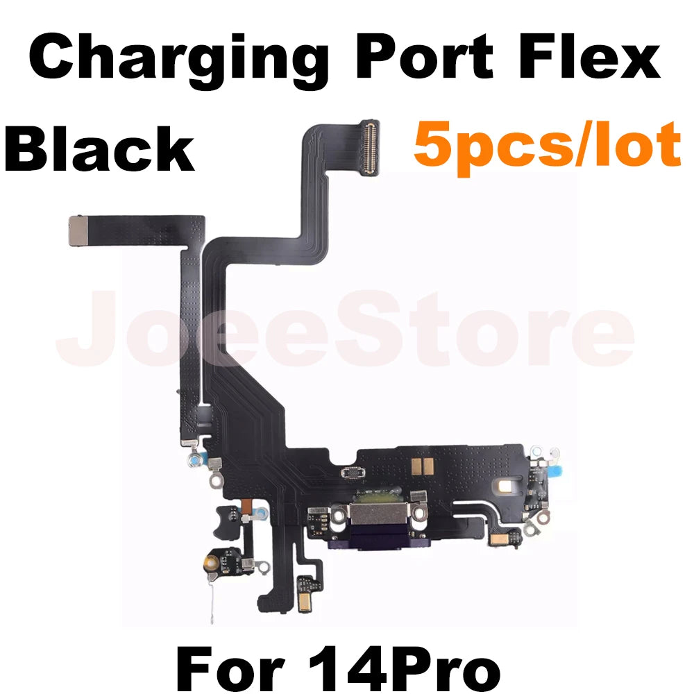 Wholesale Charging Port Flex Cable for iPhone 16 15 14 13 Pro Max USB Dock Charger Connector With Microphone Flex Cable Ribbon