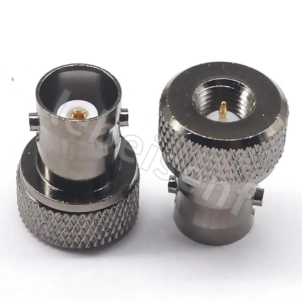 1pcs Radio Frequency Adapter BNC (Q9) Female to SMA Male Adapter BNC/SMA-KJ Disc Nickel Plated