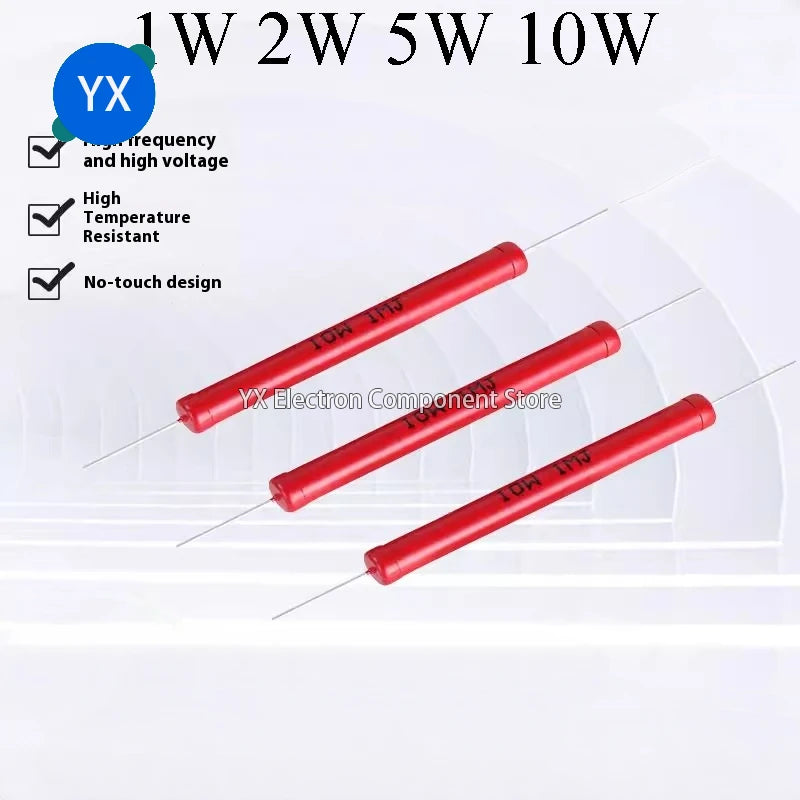 1PCS RI80 High Voltage Resistor 1W 2W 5W 10W 1K 2K 5K 10K 30K 50K 100K 150K 200K 300K 500K 1M 2M 3M 5M 10M 20M 50M Non Inductive