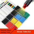 127/328/580pcs Heat Shrink Tubing Wrapping kit 2:1 Shrinkable Wire Shrinking Wrap Tubing Wire Connect Cover Protection Sleeving