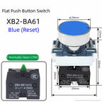 XB2 button switch metal emergency stop reset rotating mushroom head jog power start stop