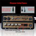 EU/US Plug Bluetooth 5.0 Amplifier Board With Optical Audio AMP USB FM Radio TF Player DIY Audio For Karaoke Home Car 110V/220V