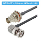 BNC Male to BNC Female Jack RF Adapter Pigtail RG58 Cable 50 Ohm RF Coaxial CCTV Camera Extension Cord RF Coax Jumper