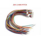 10pc SH/ZH/PH/XH 1.0mm 1.25mm 1.5mm 2.0mm 2.54mm Single Male Plug Connector Wire 2/3/4/5/6/7/8-12Pin Jumper Cable