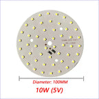 1PCS DC3V-5V Dimmable 5730 SMD LED Lamp 1W 2W 3W 4W 5W 10W LED Light Beads White Warm White With Light Adjust Switch.
