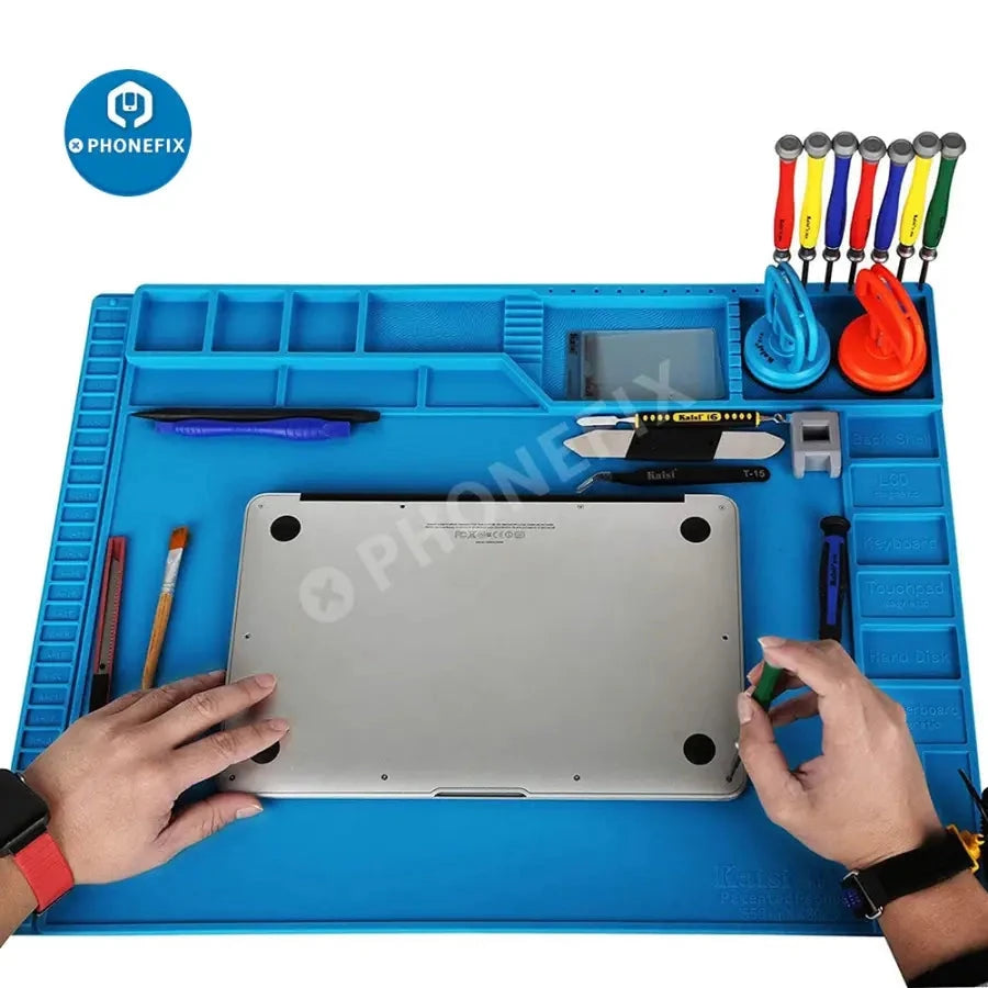 Silicone Soldering Mat Desk Platform for BGA Welding Station Solder Iron Phone PC Repair Magnetic Heat Insulation Pad S-180