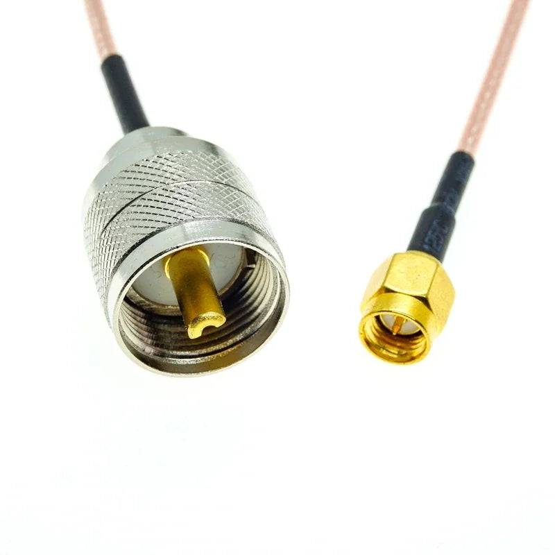 RG316 SMA Male to UHF PL259 Male Plug PL-259 50-Ohm Crimp Connector Lot RF Coax Extension Coaxial Cable Jumper Pigtail