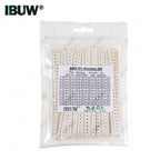 0201 0402 0603 0805 1206 1% 5% SMD Resistor Assorted Kit 1R-1M 10K 100K 1K 100R Resistance Set DIY