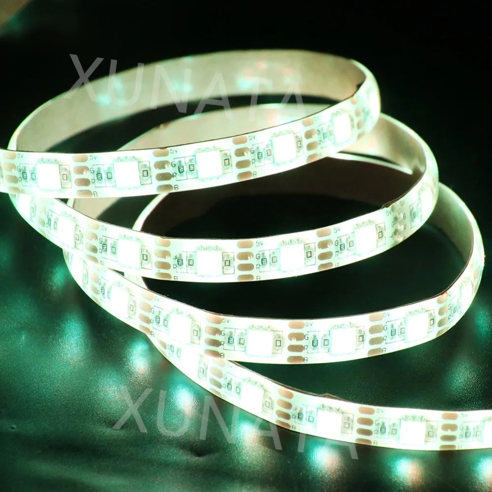 5V USB LED Strip RGB Light 5050 24key / 44key Remote Control Kit USB Power Waterproof Flexible Led Tape Adhesive TV Backlights