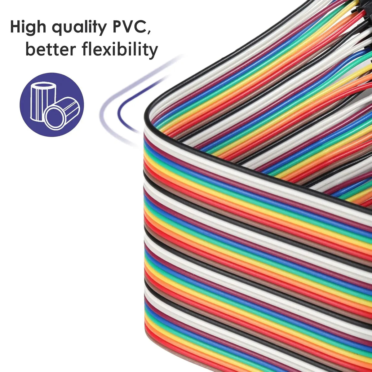 Dupont Line 40pin Male to Female, 40pin Male to Male, 40pin Female to Female Jumper Wire Dupont Cable for Arduino DIY Kit
