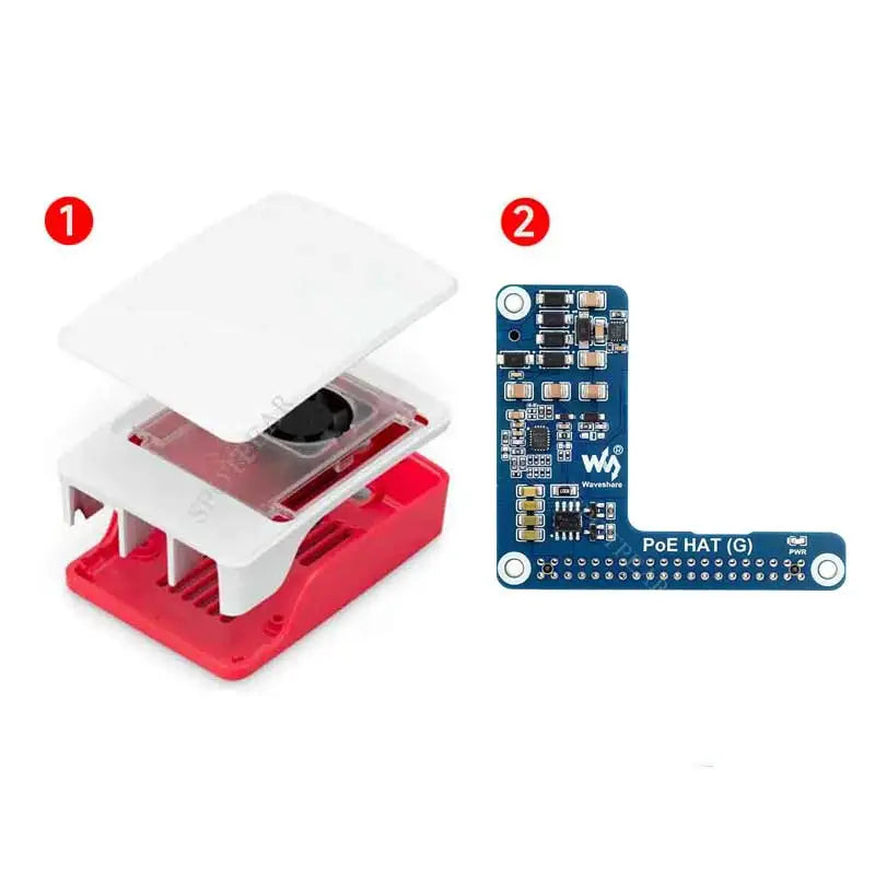 Raspberry Pi5 PoE MINI HAT G Power over RJ45 Ethernet 802.3af/at Moudle for Pi 5