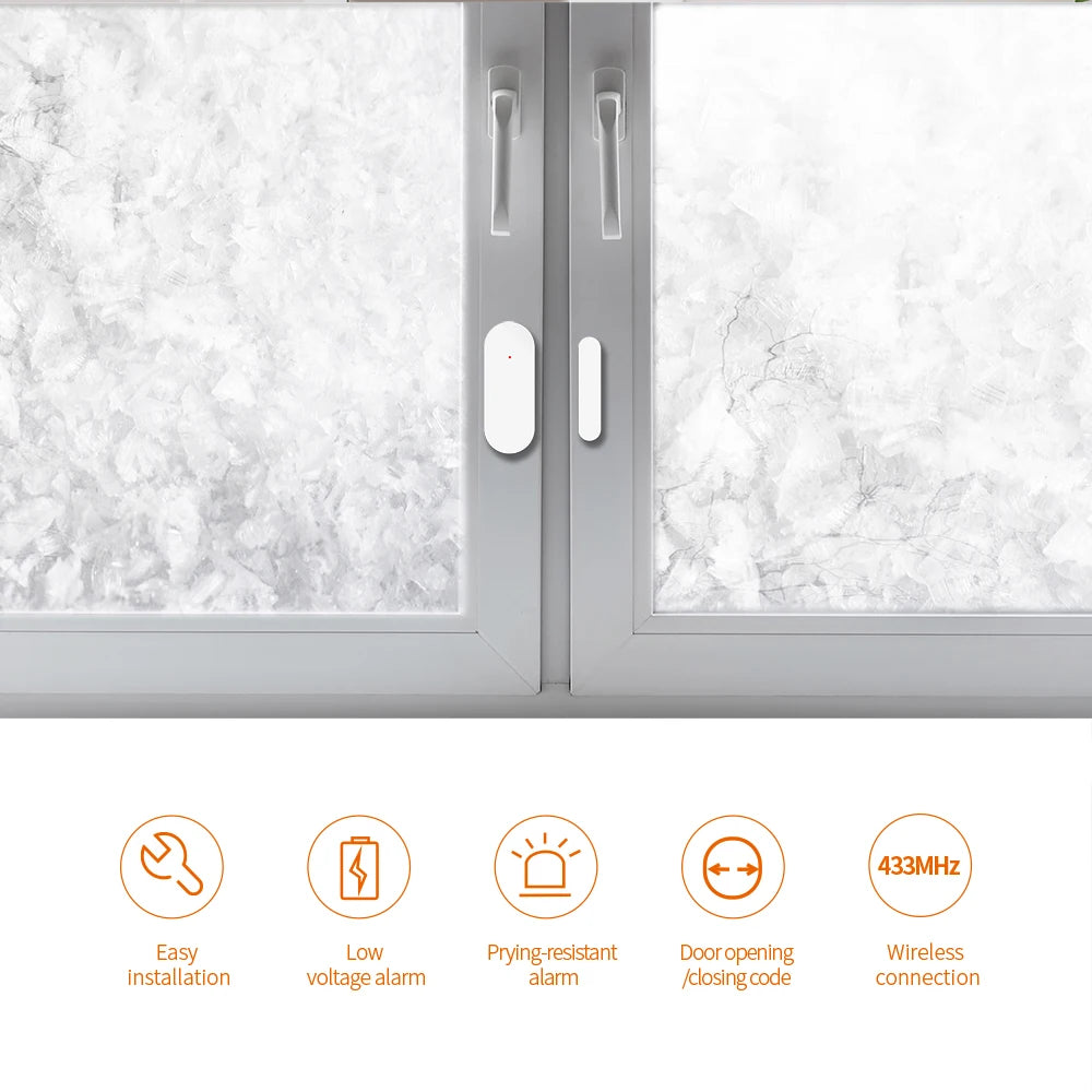 Window Door Magnetic Sensor Door Open Closed Detectors Wireless Smart Home Security Protection Alarm System App Remote Control