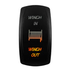 12V-24V Orange Led Rocker Switch Waterproof 20A Amber Light SPST DPDT Toggle Key for Car Boat ATV Camper Motorhome Auto Machine