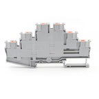 10Pcs PT 2.5-3L Three-Level Terminal Block 2.5mm² DIN Rail Compact Spring Clamp Electrical Connections