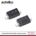 100PCS MMSZ5241B H1 11V MMSZ5242B H2 12V MMSZ5243B H3 13V MMSZ5244B H4 14V MMSZ5245B H5 15V T1G 350mW SOD-123 SMD Zener Diode