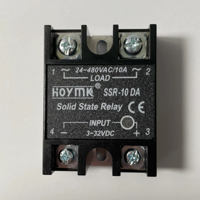 12V 24V Solid State Relay DC to AC SSR Module 230V AC Load 3-32VDC Input for Home SSR-10DA SSR-25DA 40DA 60DA 80DA 100DA 120DA