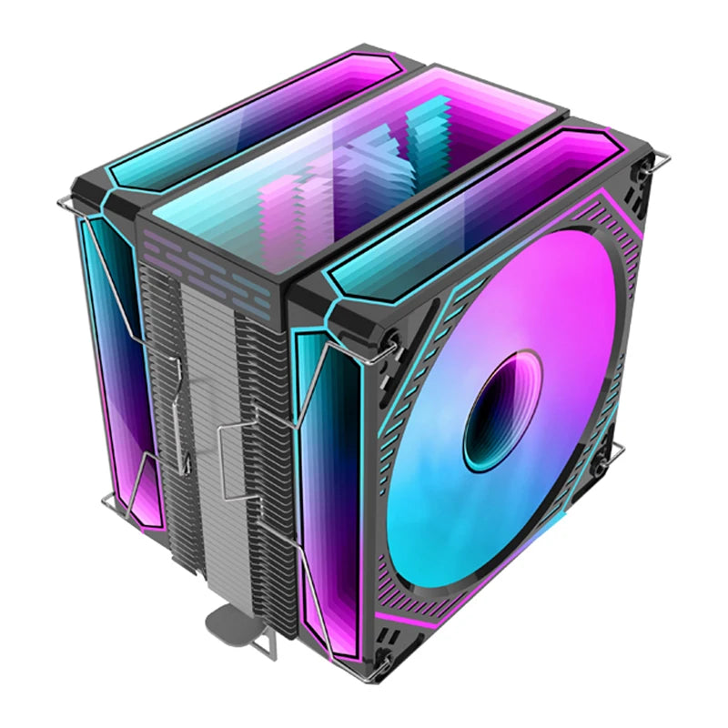 Metalfish CPU Air Cooler 4 6 Heat Pipe PC Radiator Cooling ARGB PWM 12cm Fan For 1851/1700/1200/115X/AM5/AM4/2011/X79/X99