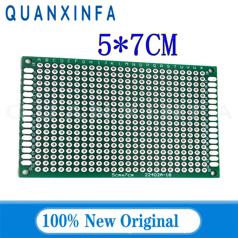 1-5PCS 6x8 5x7 4x6 3x7 2x8cm Hole plate General printed circuit board double-sided tinspray plate universal board 8*12CM 9*15CM