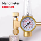 CO2 Monitor Controller Concentration Tester Carbon Dioxide Monitor NDIR Sensor CO2 Pressure Regulator Valve for Greenhouse
