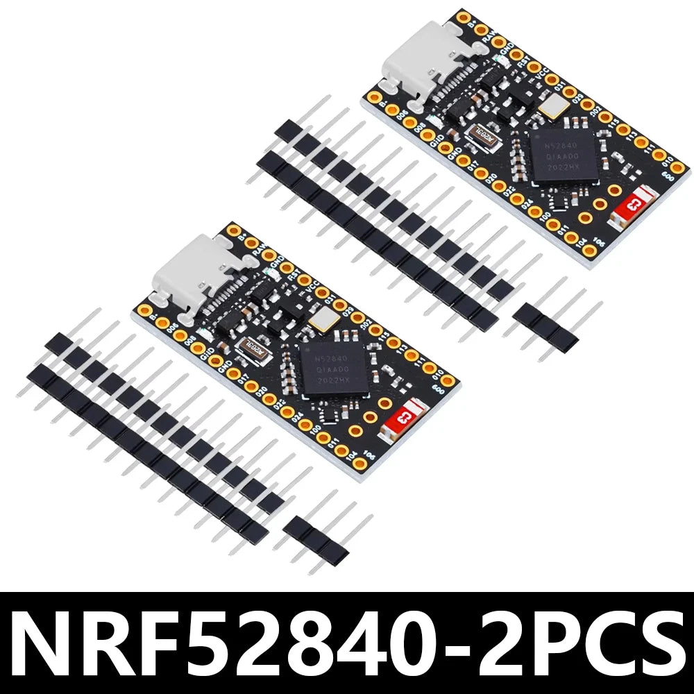 NRF52840 Development Board Compatible With Nice,New ipex antenna base version,Nano V2.0 Bluetooth Charging Management Pro Type-c
