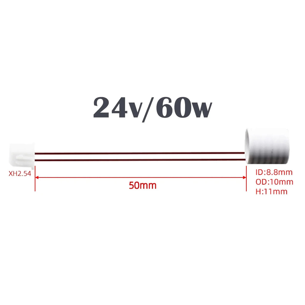 For Ender 3 V3 KE Ceramic Heater For Creality K1c /K1 /K1 Max Hotend Thermistor Cartridge Sensor & Ceramic Heating 24V 60W