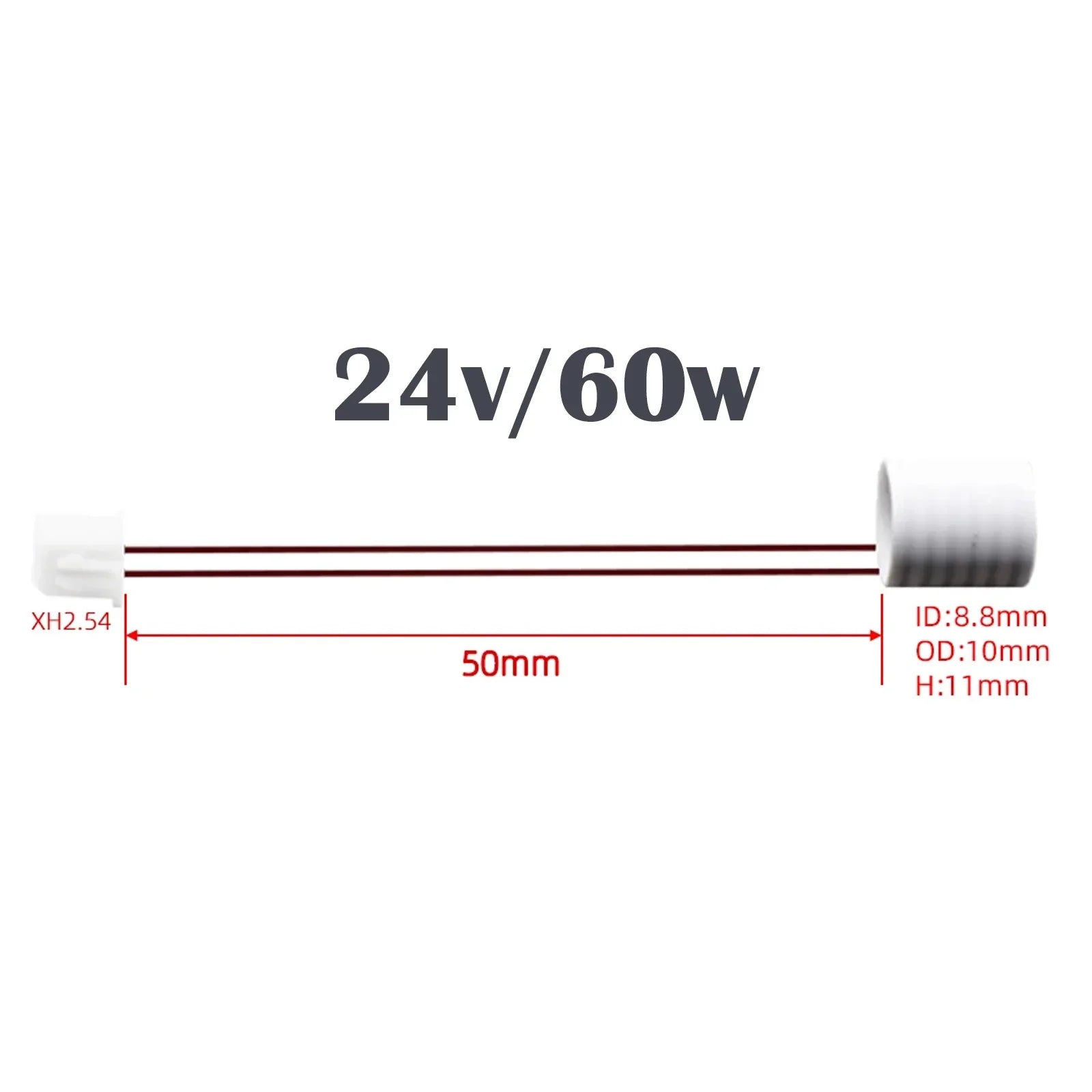 For Ender 3 V3 KE Ceramic Heater For Creality K1c /K1 /K1 Max Hotend Thermistor Cartridge Sensor & Ceramic Heating 24V 60W