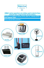 CBB61 Motor Start Capacitor 450V AC Fan Condenser1/1.2/1.5/1.8/2/2.5/3/4/5/6/8/10UF