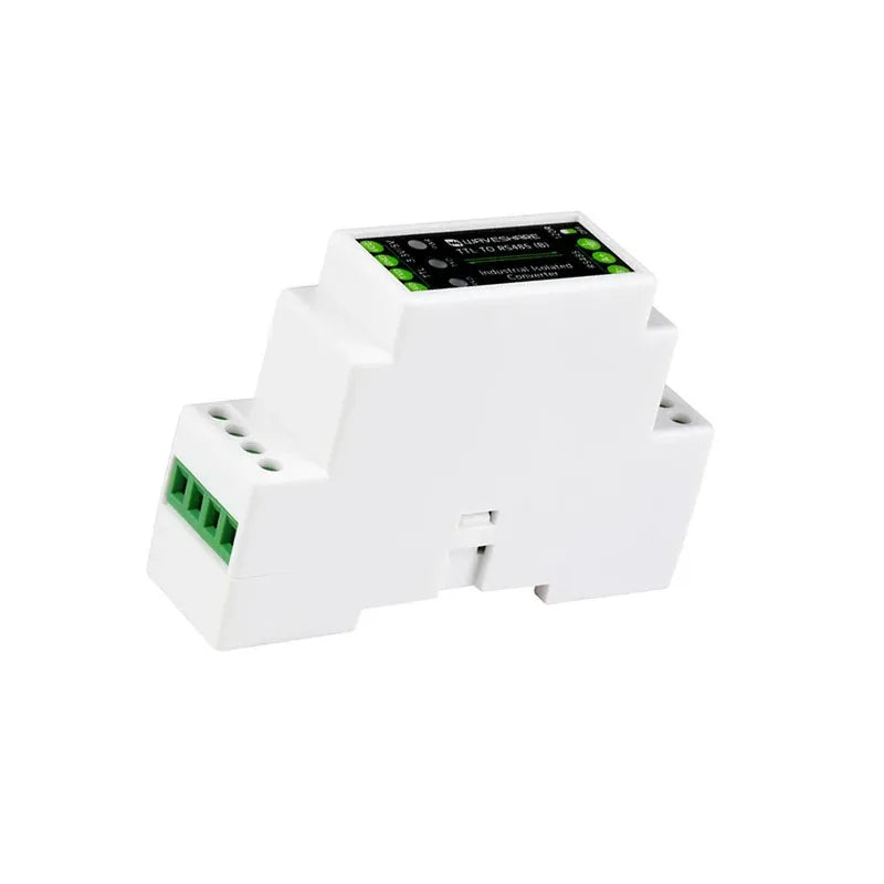 TTL to RS485 Isolated Serial Converter Module-DIN Rail, 3.3V/5V, Lightning & Surge Protection, 1200m Range, 15KV ESD Shield