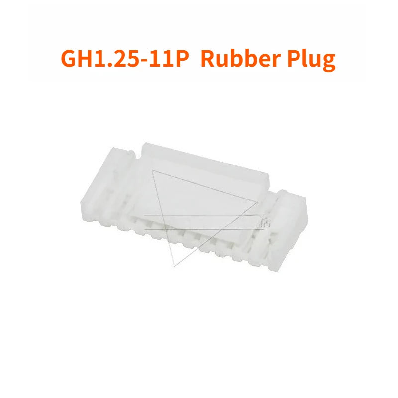 100PCS   GH1.25 Locking Connector with Buckle  2 3 4 5 6 8p Horizontal/vertical Mounting  Rubber Shell  Terminal