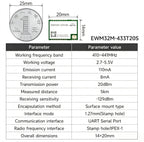 E32-433T20D/20S E32-433T30D/30S E32-433T33D/33S EBYTE E32 LoRa UART Module - Long Distance Wireless 433MHz Spread Spectrum