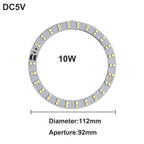 1Pcs USB Plug DC5V LED Light Source SMD5730 LED Light Beads Ring Chip with Black 1.5M Switch Cable 5W 10W 12W White /Warm Light.