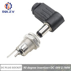5.5*2.5mm DC Power Supply Male Plug Connector 5.5x2.1mm Female Metal Panel Mount Socket Jack DC Connectors Terminal Adapter