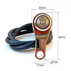 LED Motorcycle Switch ON+OFF Handlebar Mount Aluminum Alloy Waterproof 12V Fog Light Lamps Motorbike Horn Push Button Switch