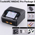 ToolkitRC M6DAC PRO V2 Dual Channel Smart Lipo Battery Charger Discharger AC 200W DC 800W 16A for 1-6S LiHV LiPo PD65W FPV Drone