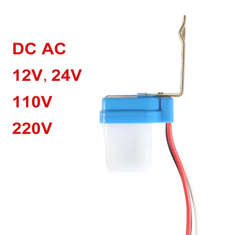1 PC Automatic Auto On Off Photocell Street Light Switch DC AC 12V 24V 110V 220V 50-60Hz 10A Photo Control Switch Sensor Switch