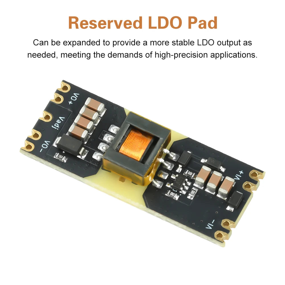 JW3510 Isolated Power Supply Module Boost Buck Converter DC 3-42V to DC 5V 12V Step Up/Step Down Power Module Reserved for LDO