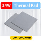24W/mK High Performance Thermal Pad 100x100mm Thickness 0.75-2.25mm Thermal Silicone Pads for LED Light CPU GPU PCCooling