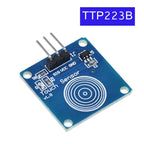 TZT TTP223 12V 1-Channel Touch Relay Module Capacitive Touch Key Switch Sensor Self-Locking/No-Locking HTTM Touch Button